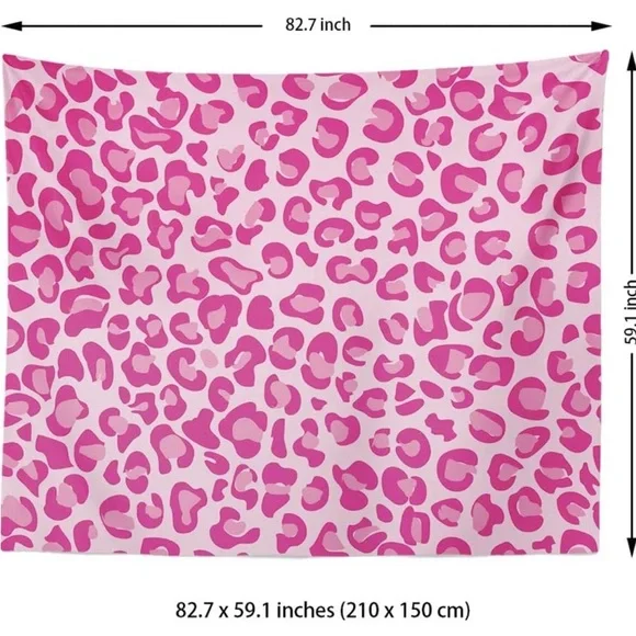 Tapestries Pink Leopard - Picture 4 of 7